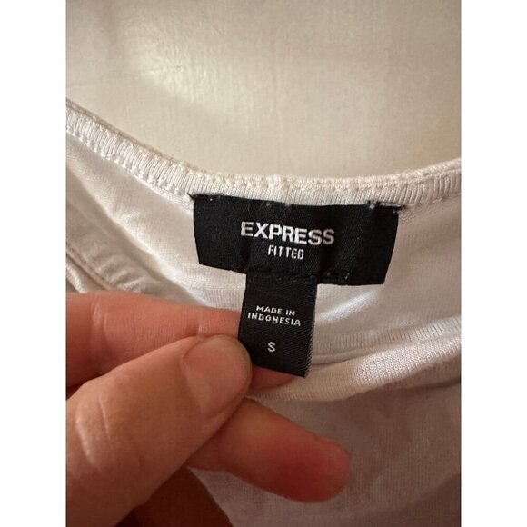 Express Fitted women’s size small white tank top - Picture 5 of 8
